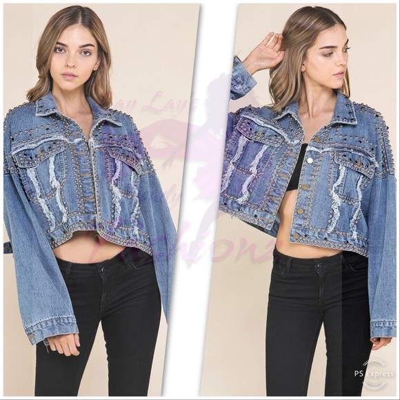 Studded Denim Jacket - Picture 4 of 7